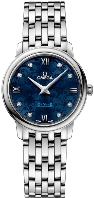 Omega De Ville Watches Ladies Blue Battery Operated Quartz 42410276053003 Watch