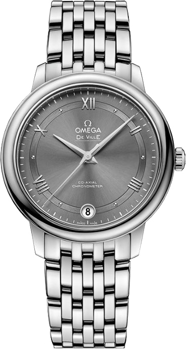 Omega De Ville Watches Ladies Grey Self winding Automatic Chronometer 42410332006001 Watch