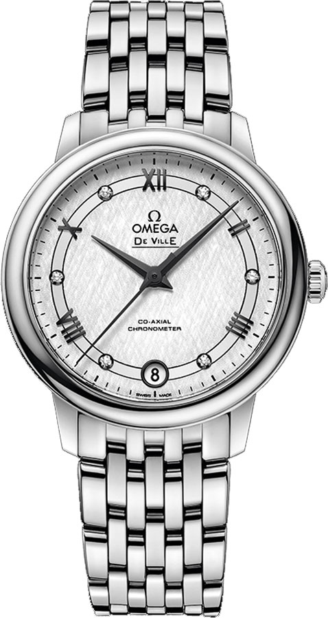 Omega De Ville Watches Silver Self winding Automatic Chronometer 42410332052002 Watch