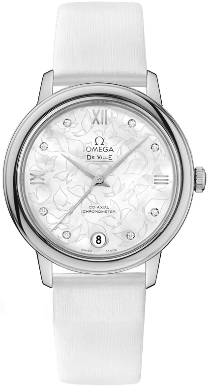 Omega De Ville Watches Ladies Pearl White  42412332055001 Watch