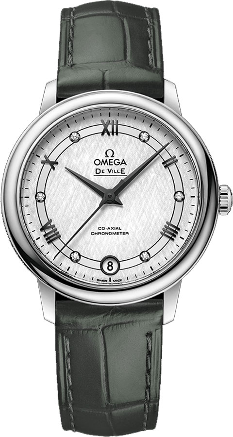 Omega De Ville Watches Ladies Silver Self winding Automatic Chronometer 42413332052002 Watch