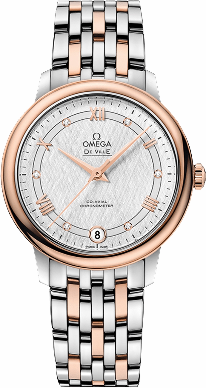 Omega De Ville Watches Ladies White Opaline Silver 42420332052002 Watch