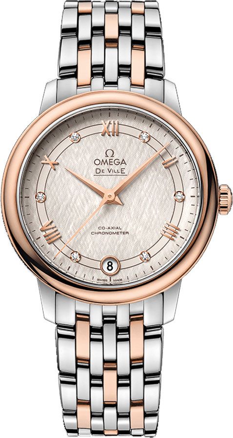 Omega De Ville Watches Ladies Silver Self winding Automatic Chronometer 42420332052003 Watch