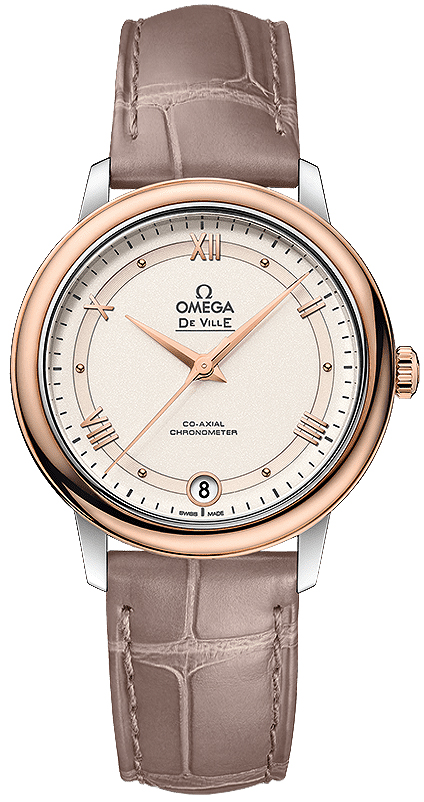 Omega De Ville Watches Ladies IvoryBeige Self winding Automatic Chronometer 42423332009001 Watch