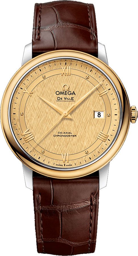 Omega De Ville Watches Mens Champagne Self winding Automatic Chronometer 42423402008001 Watch