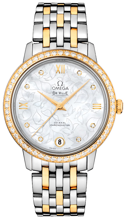 Omega De Ville Watches Ladies Pearl White  42425332055004 Watch