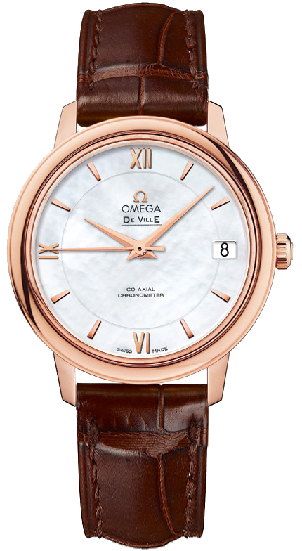 Omega De Ville Watches Ladies White Mother of Pearl 42453332005001 Watch