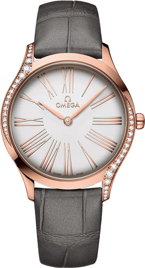 Omega De Ville Watches Mens Silver Battery Operated Quartz 42858366002001 Watch