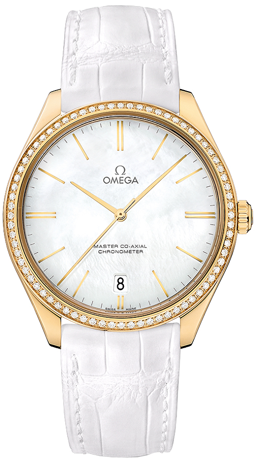 Omega De Ville Watches Ladies Mother of Pearl White Manual Winding 43258402105002 Watch