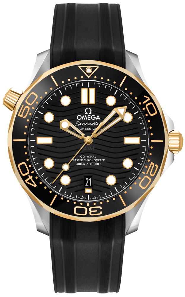 Omega Seamaster Watches Mens Black Self winding Automatic Chronometer 21022422001001 Watch