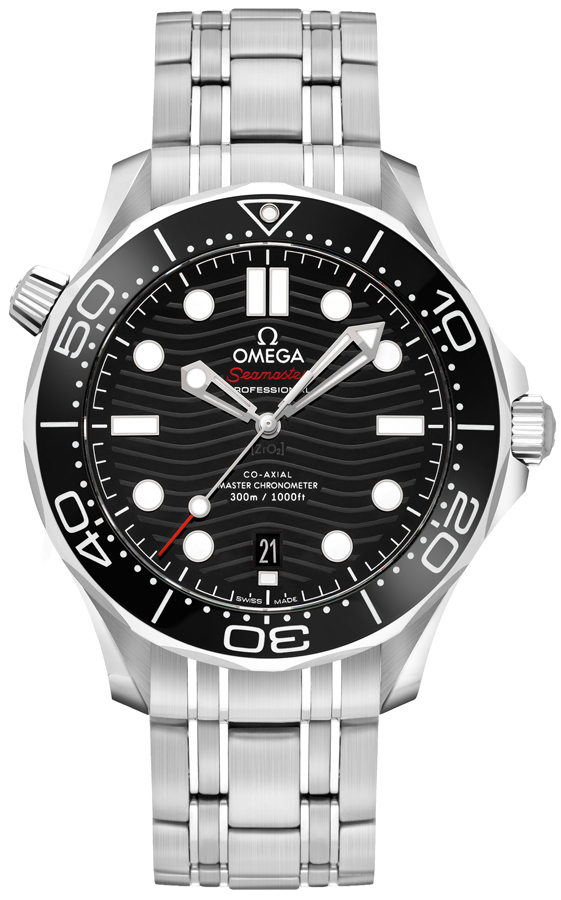 Omega Seamaster Watches Mens Black Self winding Automatic 21030422001001 Watch