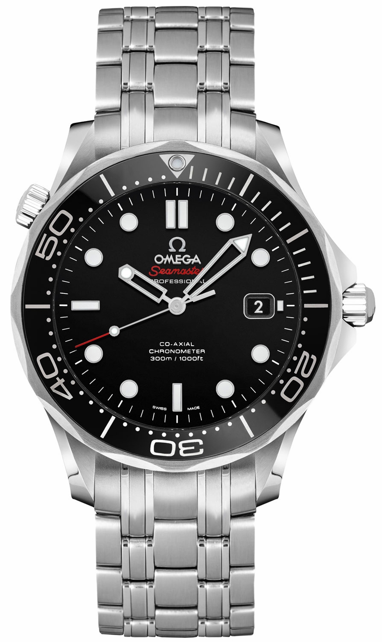 Omega Seamaster Watches Mens Black Self winding Automatic Chronometer 21230412001003 Watch
