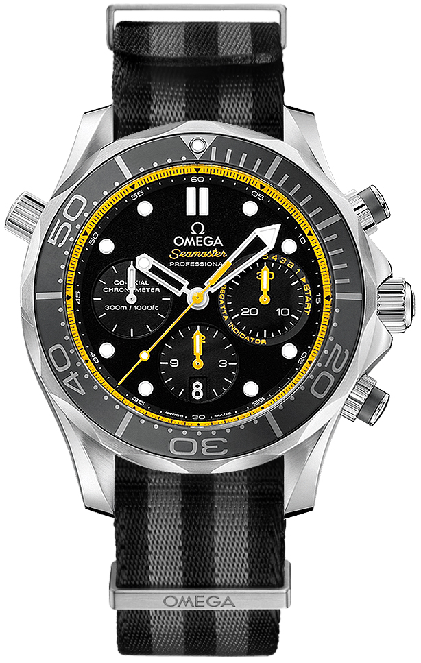 Omega Seamaster Watches Mens Black Self winding Automatic 21230445001002-NATO Watch