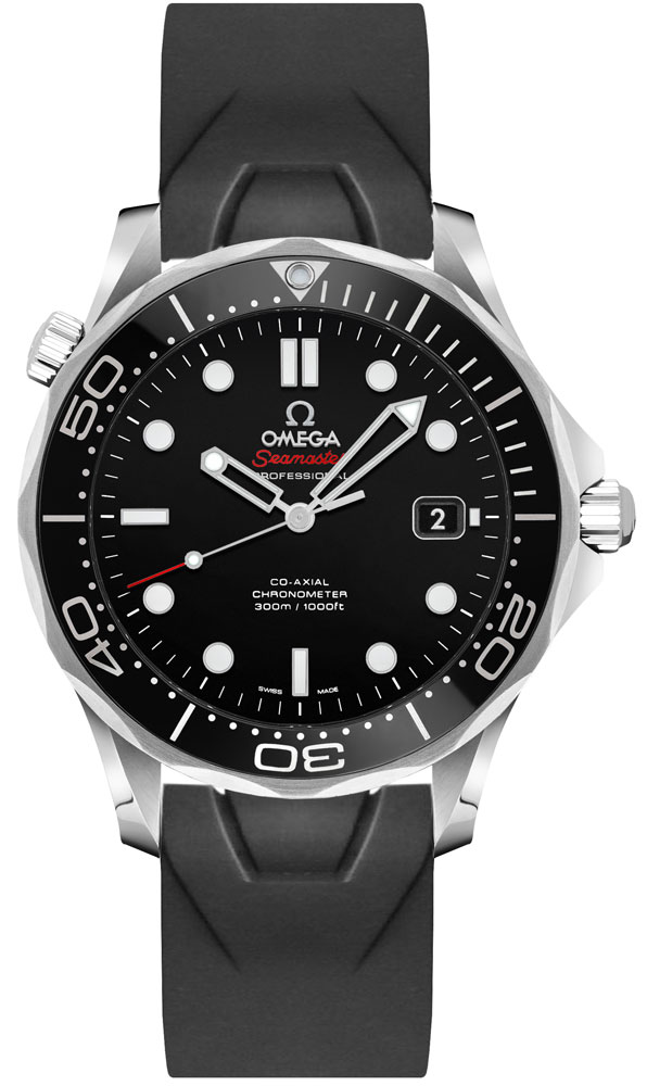 Omega Seamaster Watches Mens Black Self winding Automatic Chronometer 21230412001003-BLKRT Watch