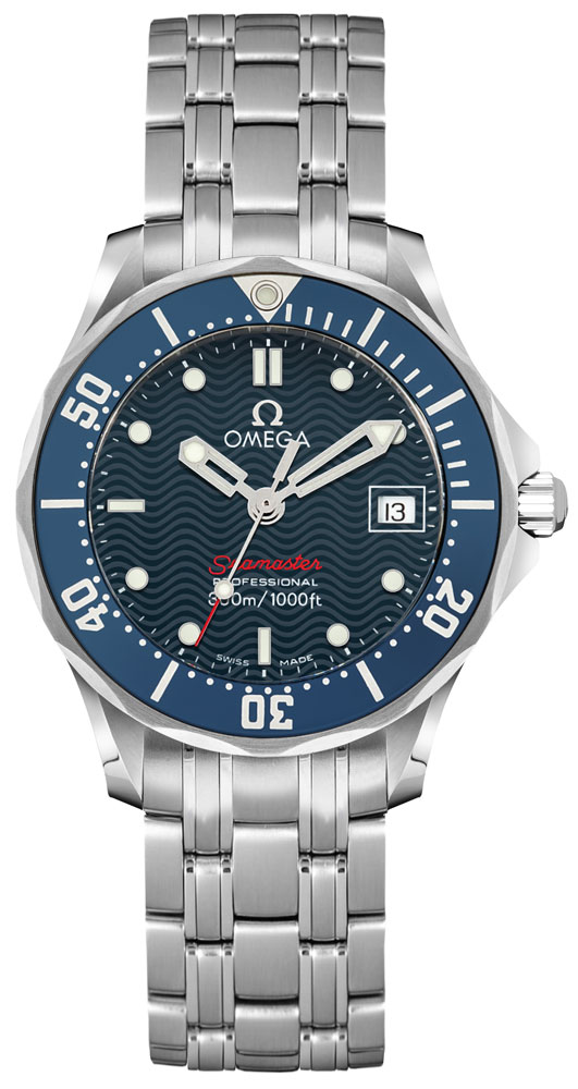 Omega Seamaster Watches Ladies Blue Battery Operated Quartz 22248000 Watch