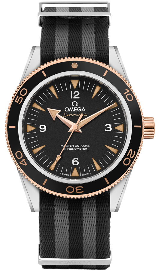 Omega Seamaster Watches Mens Black Self winding Automatic 23320412101001-NATO Watch
