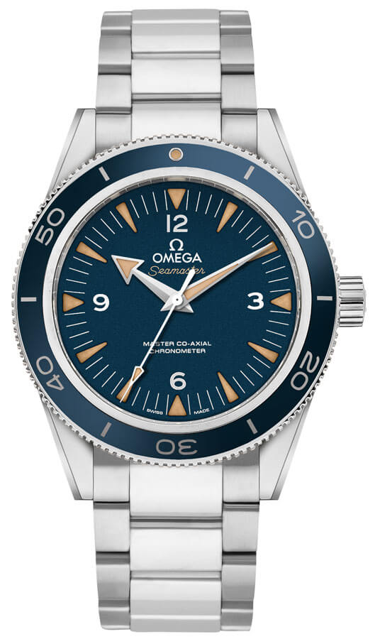 Omega Seamaster Watches Mens SandBlasted Blue Self winding Automatic 23390412103001 Watch