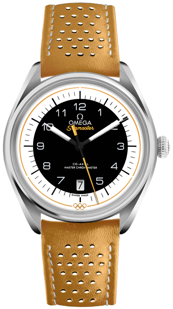 Omega Seamaster Watches Mens White and Black Self winding Automatic Chronometer 52232402001002 Watch