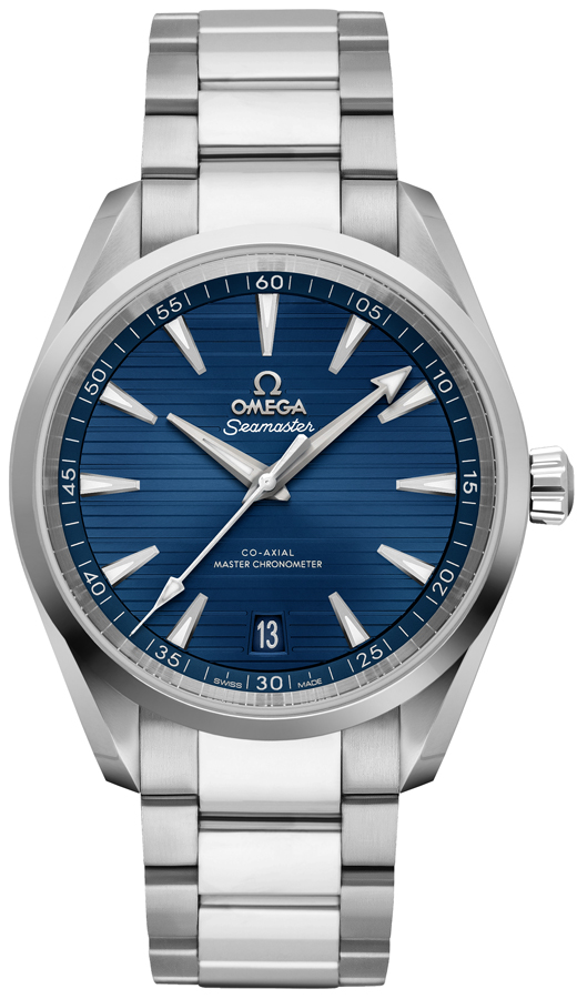Omega Seamaster Aqua Terra Watches Mens Teak Blue Self winding Automatic Chronometer 22010412103004 Watch