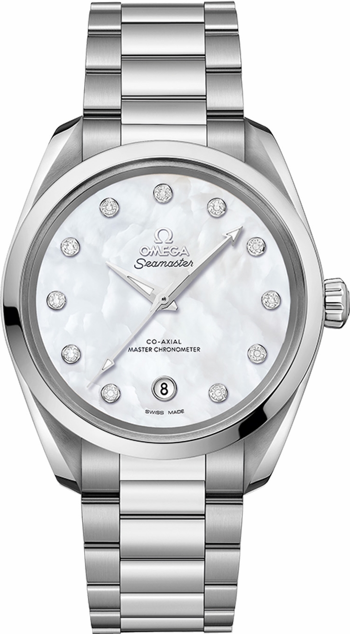 Omega Seamaster Aqua Terra Watches  Mother of Pearl White Self winding Automatic Chronometer 22010382055001 Watch