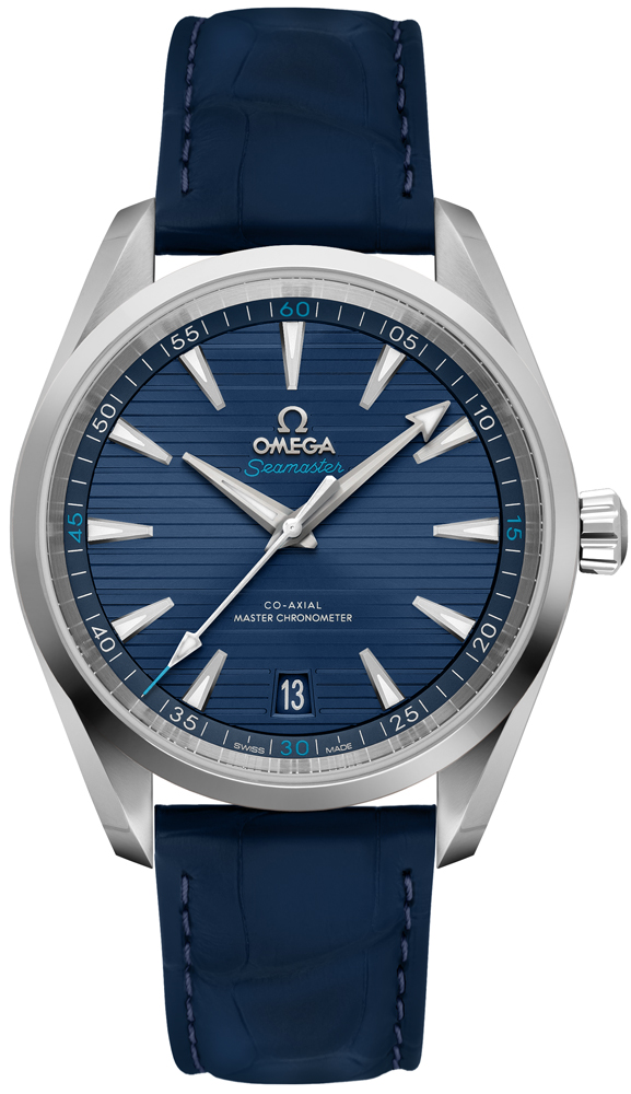 Omega Seamaster Aqua Terra Watches  Teak Blue Self winding Automatic Chronometer 22013412103001 Watch