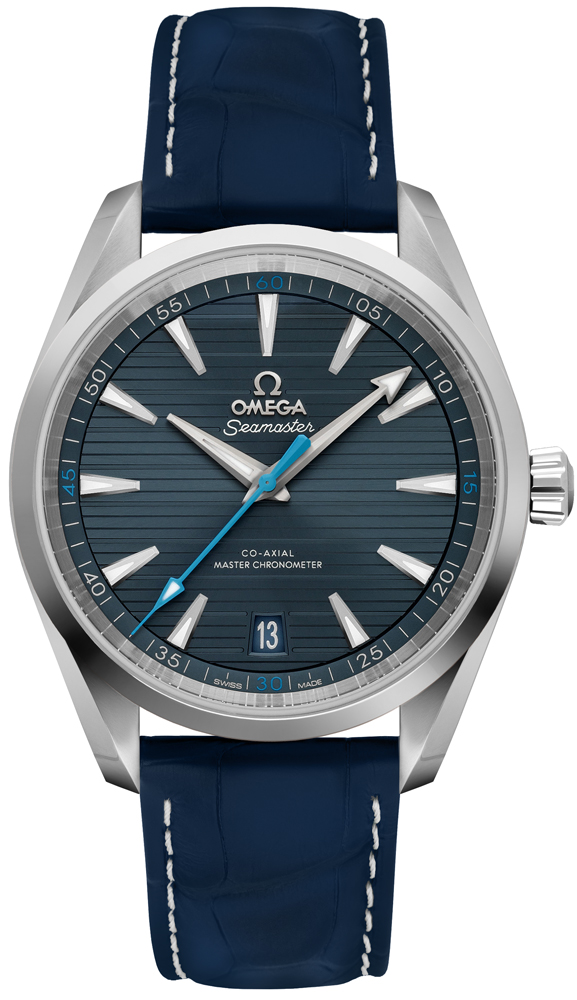 Omega Seamaster Aqua Terra Watches Mens Teak Blue Self winding Automatic 22013412103002 Watch