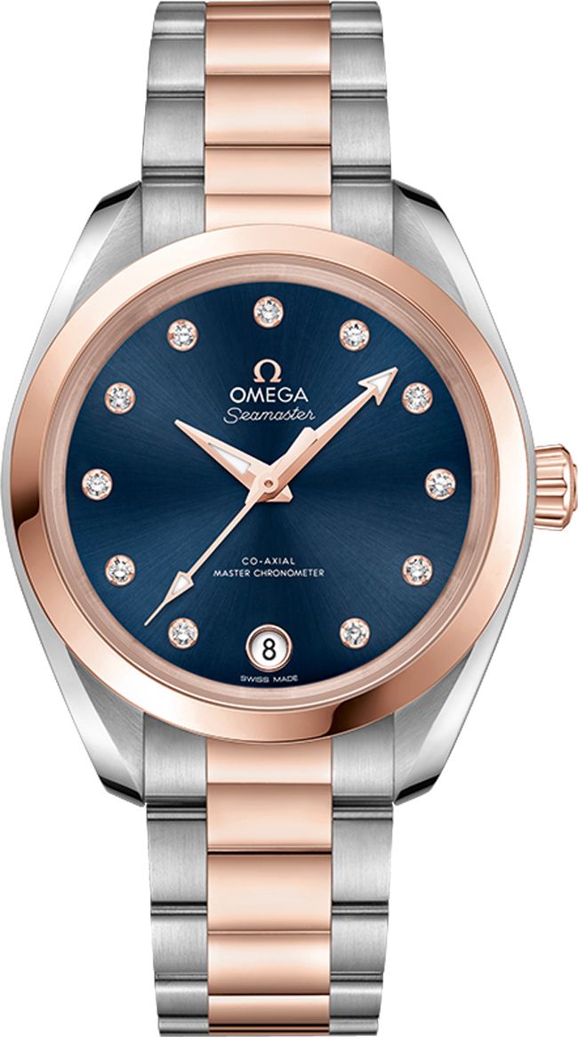 Omega Seamaster Aqua Terra Watches Ladies Blue Self winding Automatic Chronometer 22020342053001 Watch