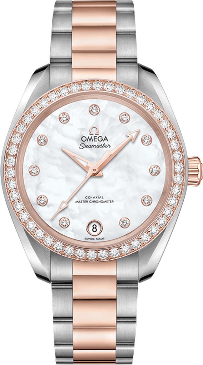 Omega Seamaster Aqua Terra Watches  Pearl White Self winding Automatic Chronometer 22025342055001 Watch
