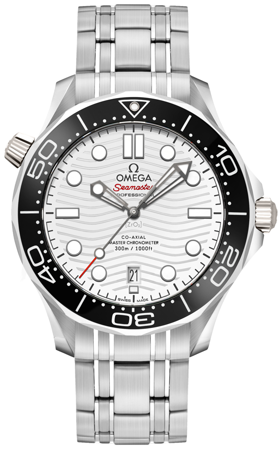 Omega Seamaster Watches Mens White Self winding Automatic 21030422004001 Watch