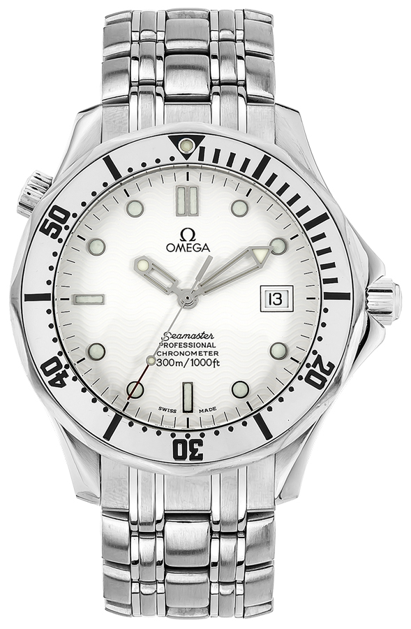 Omega Seamaster Watches Mens White Self winding Automatic 25322000 Watch