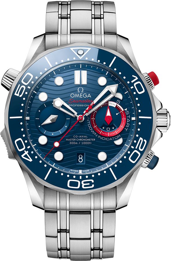 Omega Seamaster Watches Mens Blue Self Winding Automatic 21030445103002 Watch