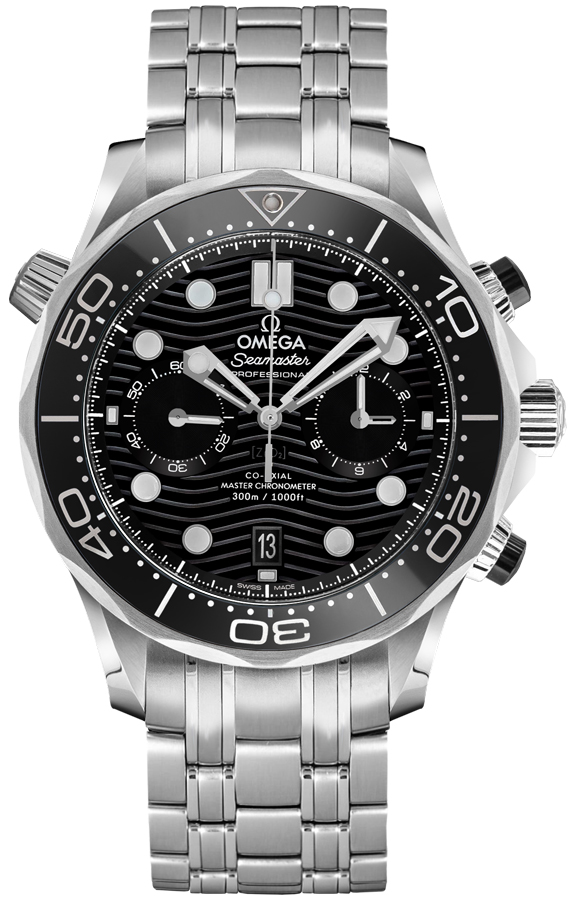 Omega Seamaster Watches Mens Black Self winding Automatic Chronometer 21030445101001 Watch