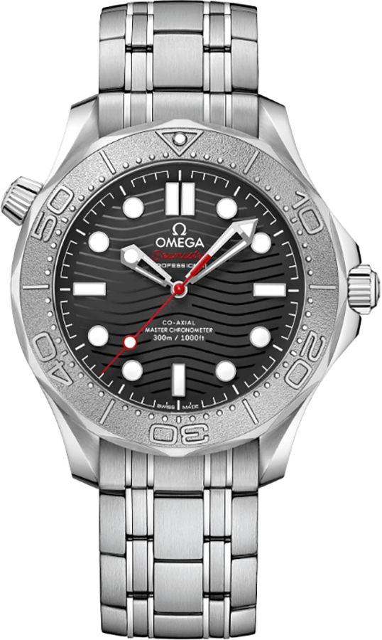Omega Seamaster Watches Mens Black Self Winding Automatic 21030422001002 Watch