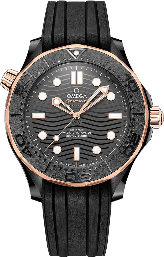 Omega Seamaster Watches Mens Black Self Winding Automatic 21062442001001 Watch