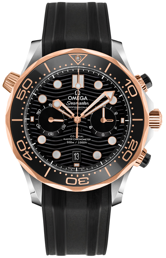 Omega Seamaster Watches Mens Black Self winding Automatic Chronometer 21022445101001 Watch