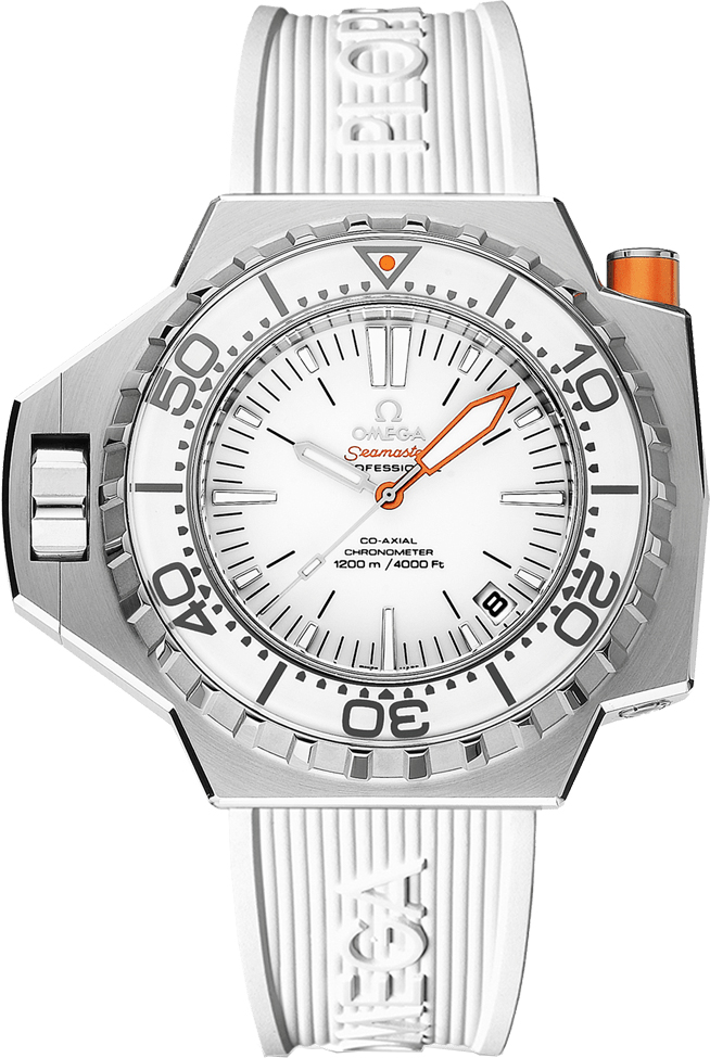 Omega Seamaster Watches Mens White Self winding Automatic Chronometer 22432552104001 Watch