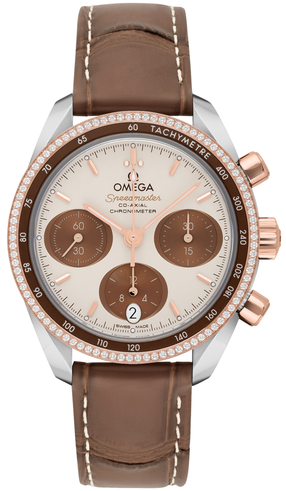 Omega Speedmaster Watches Beige Self winding Automatic Chronometer 32428385002002 Watch