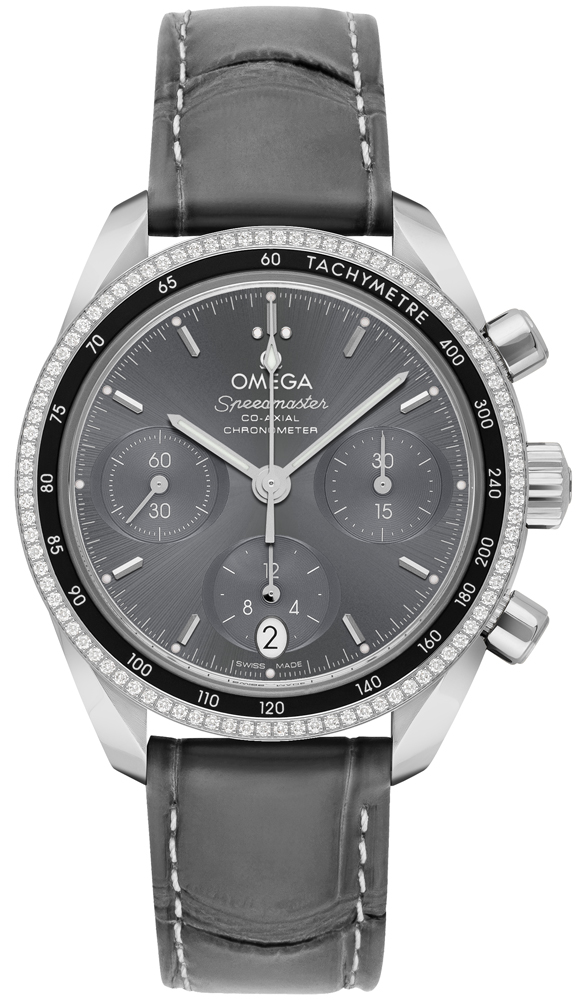Omega Speedmaster Watches  SunBrushed Grey Self winding Automatic Chronometer 32438385006001 Watch