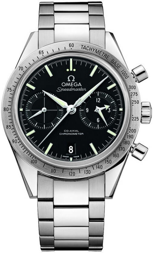 Omega Speedmaster Watches Mens Black Self winding Automatic Chronometer 33110425101001 Watch