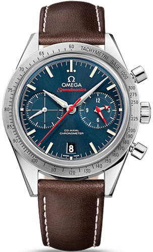 Omega Speedmaster Watches Mens Blue Self winding Automatic Chronometer 33112425103001 Watch