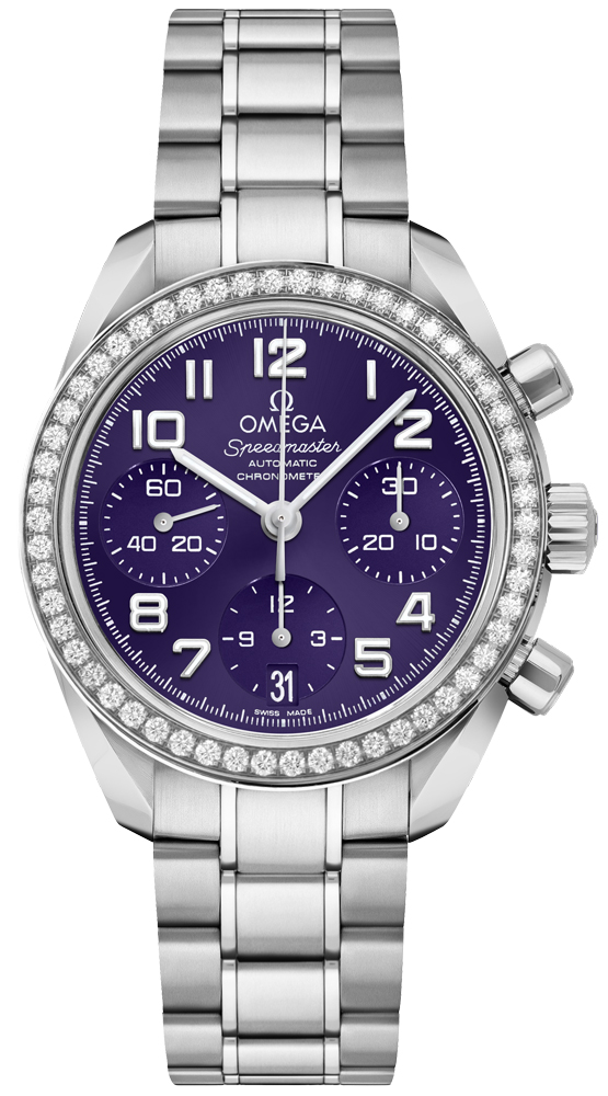 Omega Speedmaster Watches Ladies Purple Self winding Automatic Chronometer 32415384010001 Watch