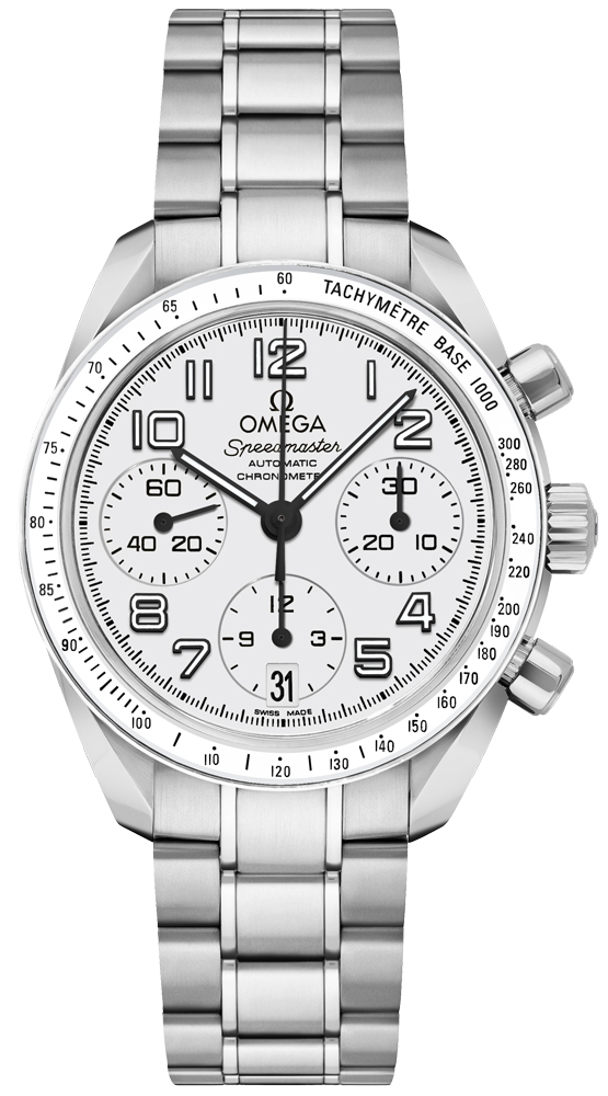 Omega Speedmaster Watches Ladies White Self winding Automatic Chronometer 32430384004001 Watch