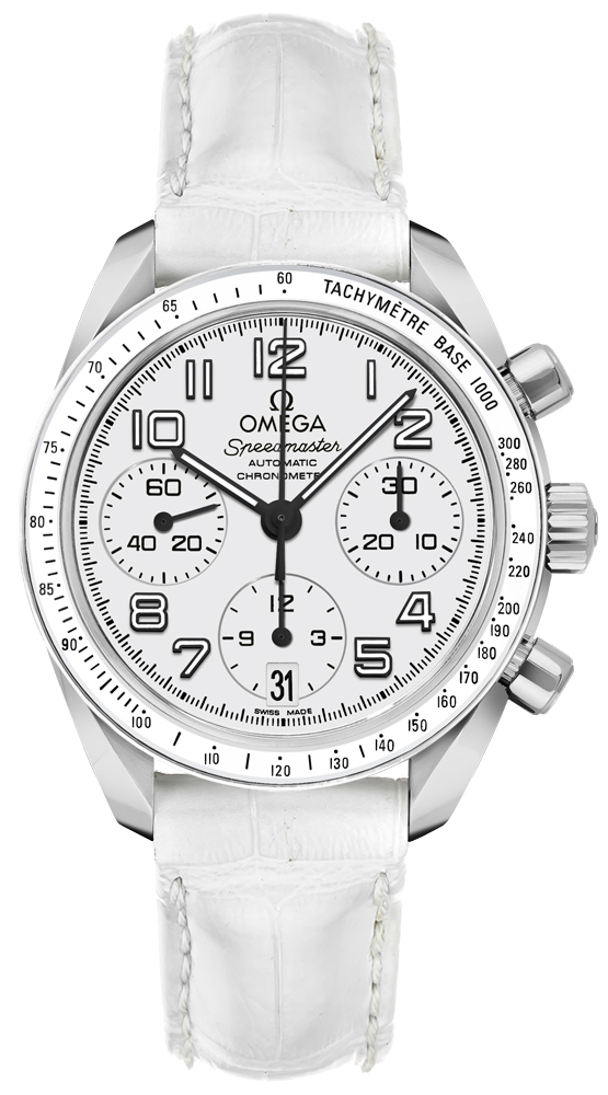 Omega Speedmaster Watches Ladies White Self winding Automatic Chronometer 32433384004001 Watch