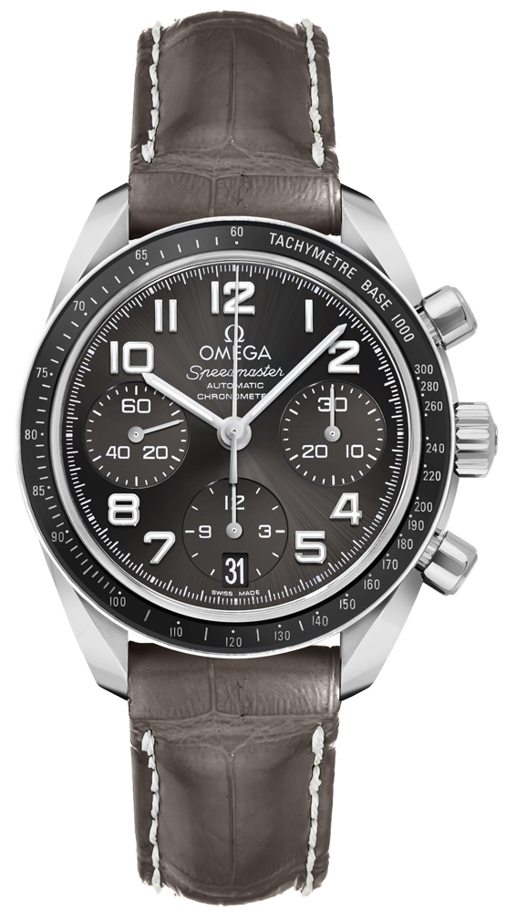 Omega Speedmaster Watches Ladies Grey Self winding Automatic Chronometer 32433384006001 Watch