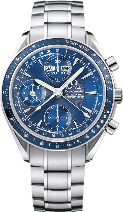 Omega Speedmaster Watches Mens Blue Self Winding Automatic 32228000 Watch