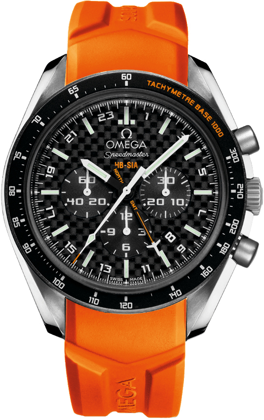 Omega Speedmaster Watches  Black Carbon Fiber Self winding Automatic Chronometer 32192445201003 Watch