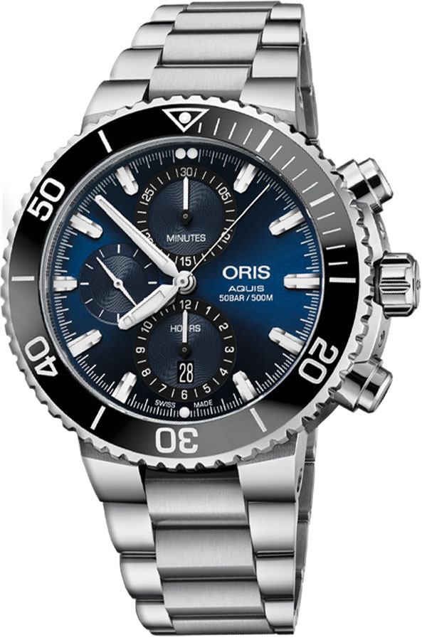Oris Diving Watches Mens Blue Self winding Automatic 77477434155MB Watch