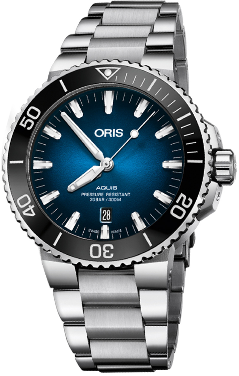 Oris Diving Watches Mens Blue Self winding Automatic 73377304185MB Watch