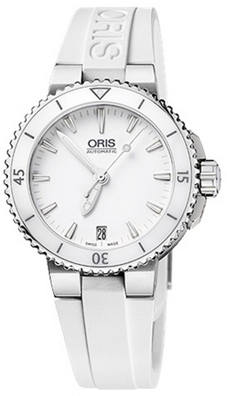 Oris Diving Watches Ladies White Self winding Automatic 73376524156RS Watch