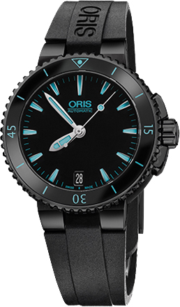 Oris Diving Watches Ladies Black Self winding Automatic 73376524725RS Watch